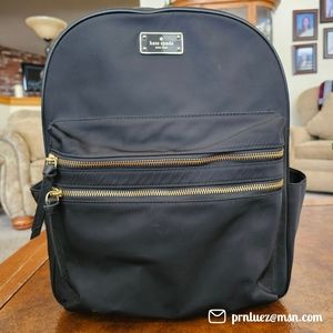 Kate Spade Black Nylon Backpack
